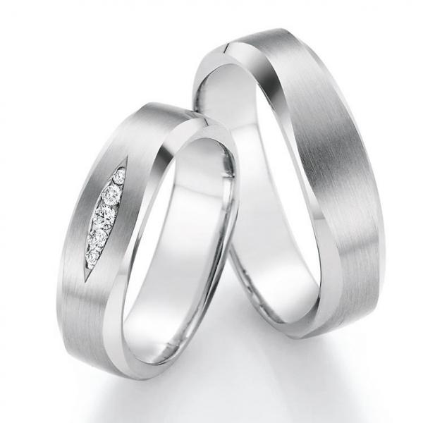 Trauringe Weissgold von Ruesch 66/49010-055